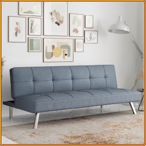 Serta - Light Gray : Ghế Sofa Băng + Ngã Thành Giường